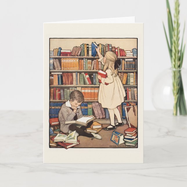Children's Book Week by Jessie Willcox Smith Card (Front)