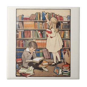 Children's Book Week by Jessie Willcox Smith Ceramic Tile