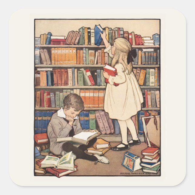 Children's Book Week by Jessie Willcox Smith Square Sticker (Front)