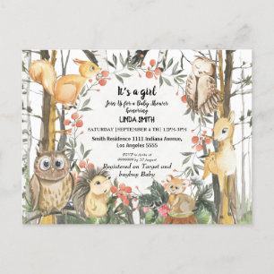 Children's books about forest and forest plants in postcard