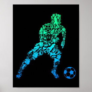 Children's Boys' Footll Player Poster