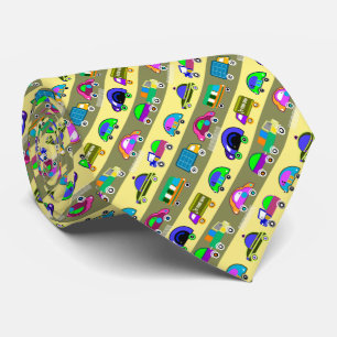 Children's bright colorful cars for boys tie