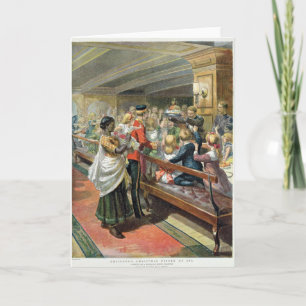 Children's Christmas Dinner at Sea Holiday Card