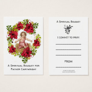 Children's Christmas Spiritual Bouquet Prayer Card