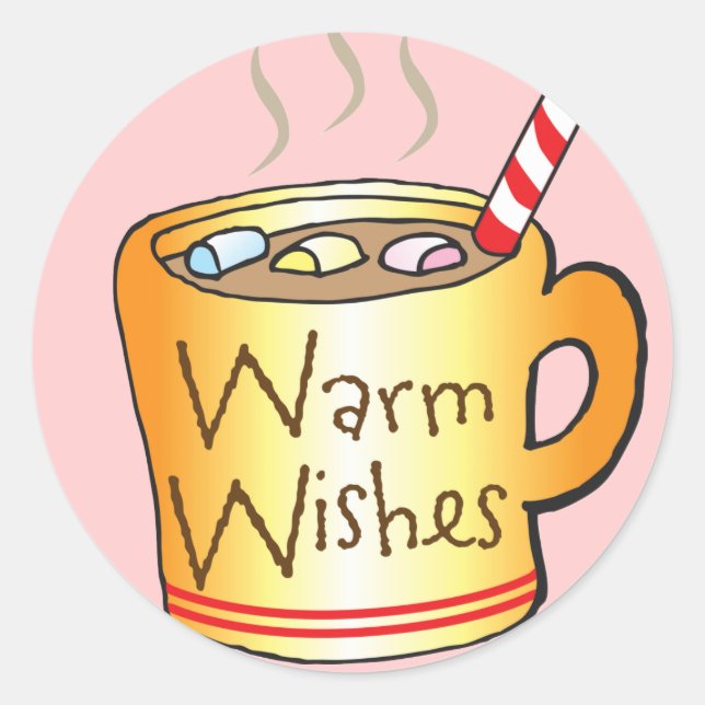 Children's Christmas Stickers Warm Wishes (Front)