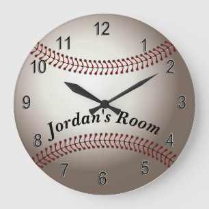 Children's Clock Baseball