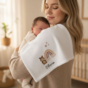 Children's cloth with a custom design of a bear