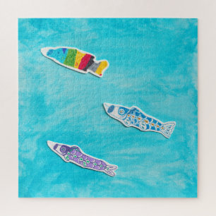 Children's Day Koinobori square puzzle