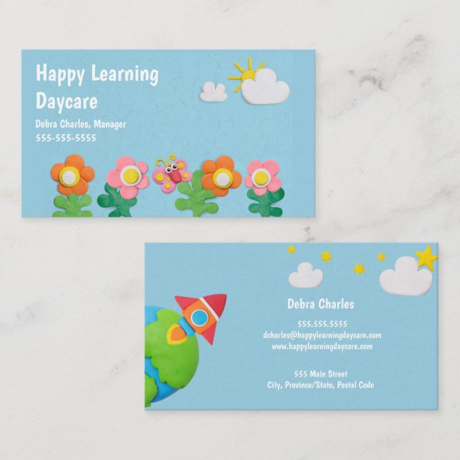 Children's Daycare Business Card (Front/Back)