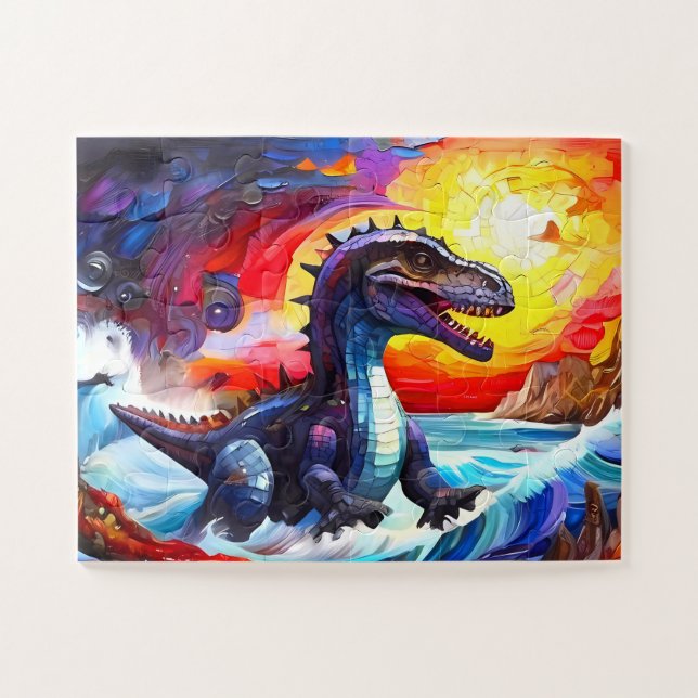 Childrens Dinosaur Jigsaw Puzzle (Horizontal)