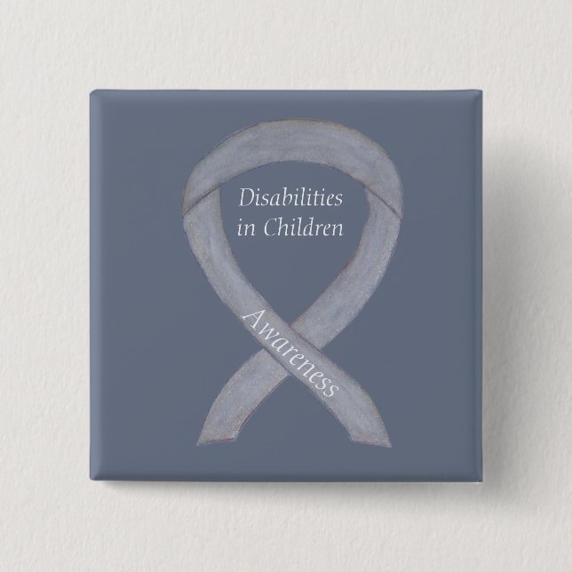 Children's Disabilities Awareness Ribbon Pin (Front)