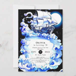 Children's Enchanted Treasure Pirate Birthday Invitation