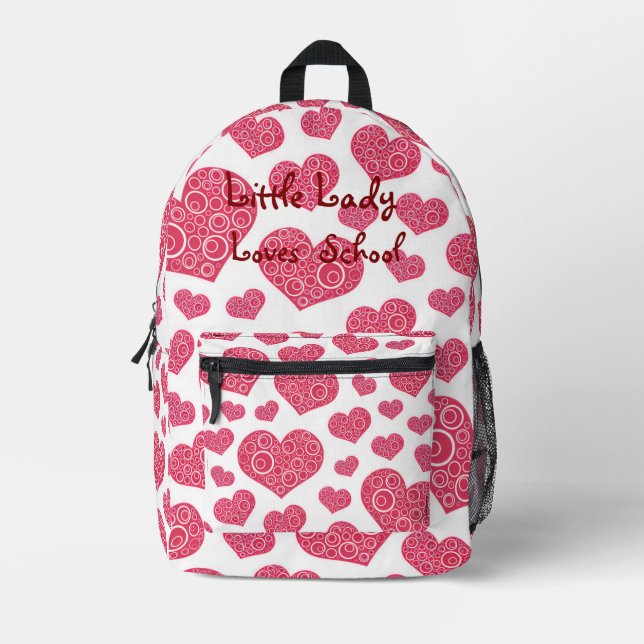 Children's Expression Collection - Girls Printed Backpack (Front)