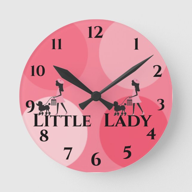 Children's Expression Collection  Girl's Round Clock (Front)