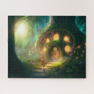 Children's Fantasy Forest Tree House Kid's Jigsaw Puzzle