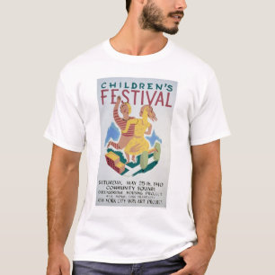 Childrens Festival NYC 1940 WPA T-Shirt