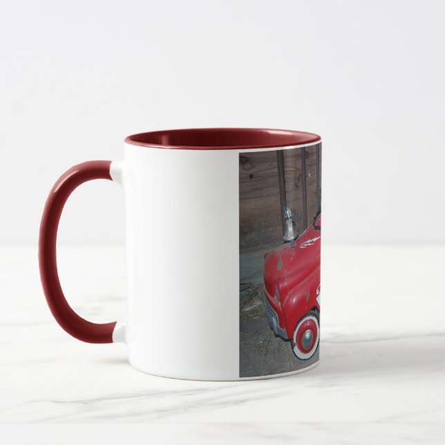 Children's Fire Truck Riding Toy for Christmas Mug (Left)