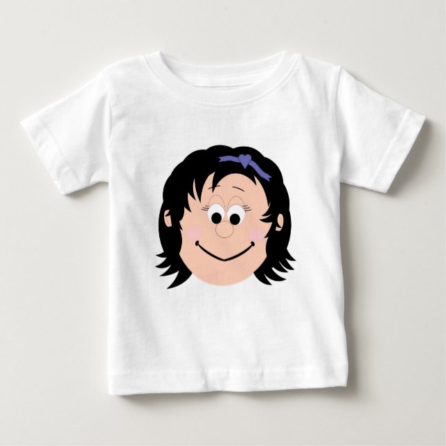 Childrens Fun Faces and Graphics Baby T-Shirt (Front)