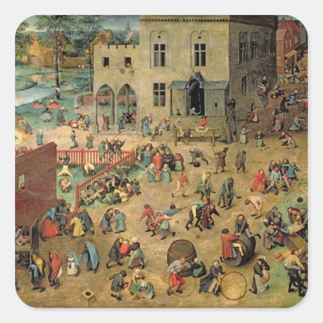 Children's Games , 1560 Square Sticker (Front)