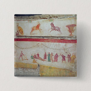 Children's games 15 cm square badge