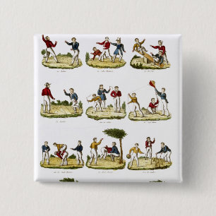 Children's Games, 1810 15 Cm Square Badge