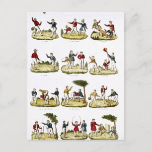 Children's Games, 1810 Postcard