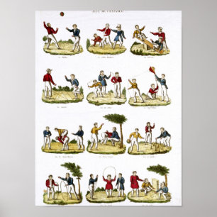 Children's Games, 1810 Poster