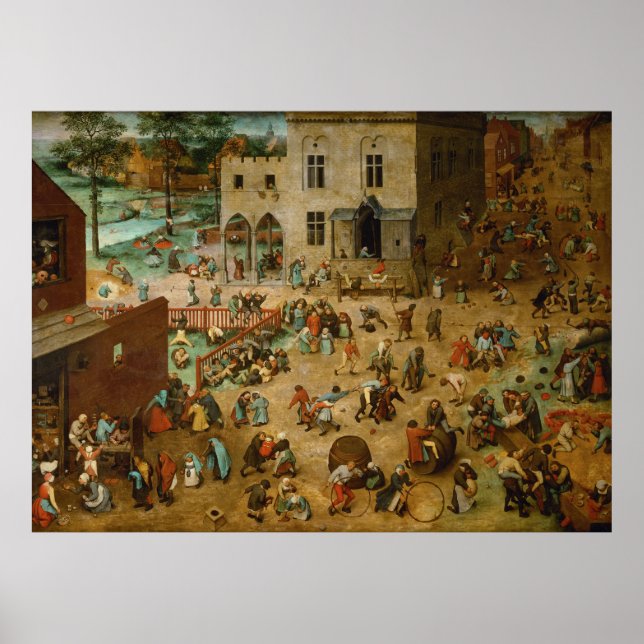 Children's Games by Pieter Bruegel the Elder Poster (Front)