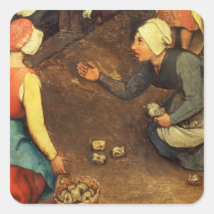 Children's Games : detail of a game throwing Square Sticker