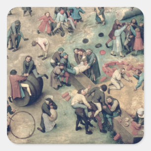 Children's Games : detail of bottom right-hand Square Sticker