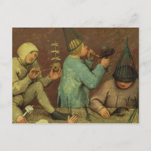 Children's Games : detail of left-hand Postcard