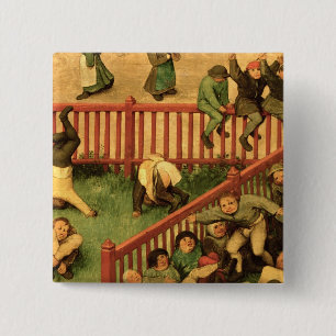 Children's Games : detail of left-hand section 15 Cm Square Badge