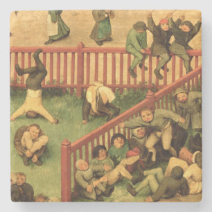 Children's Games : detail of left-hand section Stone Coaster