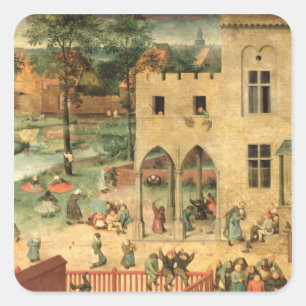 Children's Games : detail of top left-hand Square Sticker