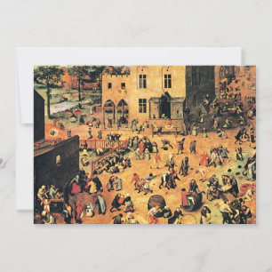 Children's Games, fine art painting, Card