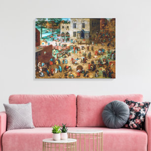 Children's Games   Pieter Bruegel the Elder   Canvas Print