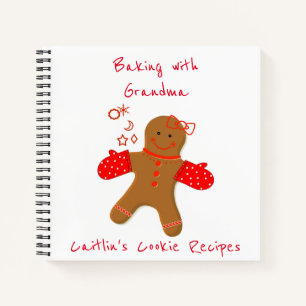 Children's Gingerbread Recipe Organiser Notebook