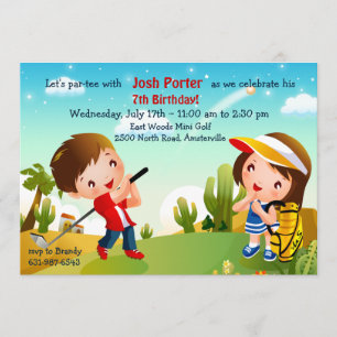 Children's Golf Invitation