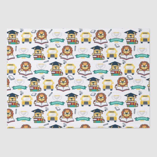 Children's Graduation Gift Bag Tissue Paper (Front)