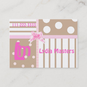 Childrens High Fashion Calling Card