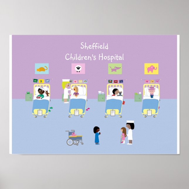Children's Hospital Ward Customisable Poster (Front)