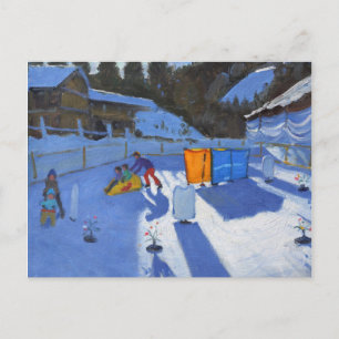 childrens ice rink Clusaz 2014 Postcard