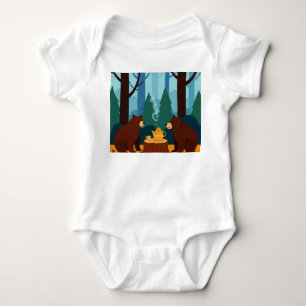 Children's illustration baby bodysuit
