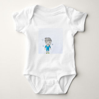 Children's jersey suit with distinctive graphics baby bodysuit