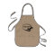 Children's Khaki Apron with Pockets Custom Logo