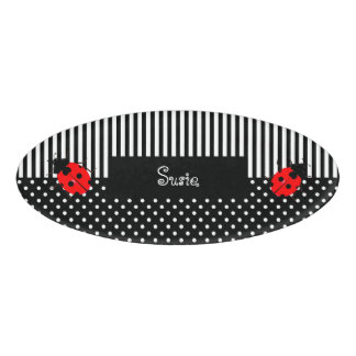 Children's Ladybugs Name Tag