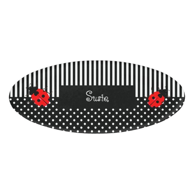 Children's Ladybugs Name Tag (Front)