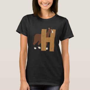 Children's Letters H Alphabet ABCs Learning Safari T-Shirt