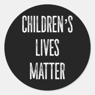 Childrens Lives Human Trafficking Awareness Classic Round Sticker