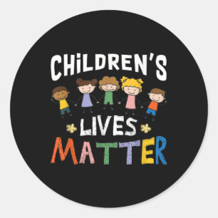 Childrens Lives Trafficking Awareness Classic Round Sticker